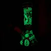 8 Inch Bekerbasis Diffuus Downstem Glazen Bong Glow In The Dark Met Dab Olieplatforms Waterleiding Voor Roken 14mm Kom