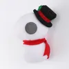 Snowman Refrigerator Magnets Self-adhensive Stickers Christmas Home Decorations for Metal Door Garage Cabinets