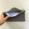 Borsa portaoggetti in tela di cotone tinta unita multicolore Borsa per organizzazione domestica vuota con cerniera dorata per serigrafia fai-da-te