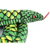現実的なぬいぐるみ巨大なボア縮みぬいぐるみぬれたヘビのおもちゃ人形青い緑の赤い黄色い170cm 55フィート長い6743096