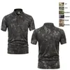 Outdoor Snel droge camouflage T-shirt Sport Woodland jagen schiet shirt gevechtskleding uniform tactische BDU leger gevechtskleding no05-105