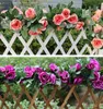 2.2m artificial flower vine wedding decoration fake silk rose ivy wreath, artificial rattan home decoration XD22261