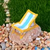 Mini fournitures de décoration de chaise de plage, 5 pièces, mousse micro paysage, décoration de jardin, artisanat créatif