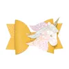 horse Flower Barrettes Bow Hair Clip cartoon Hair Bow With BB Clip kids Hair Accessories Boutique baby Sequin Glitter headwear C6553