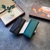 2021 Portfel Luksusowy Dla Mężczyzn / Kobiet Kiesy Drukowane Kwiat Skórzane Portfele Mody Designer Mały Portfels Torba z pudełkiem