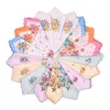 Women's Handkerchiefs Vintage Floral Print Thickened Cotton