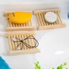 Natural Bamboo Trays Wholesale Wooden Soap Dish Wooden Soap Tray Holder Rack Plate Box Container for Bath Shower Bathroom GB1635