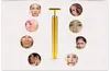 Enerji Güzellik Bar 24K Altın Darbe Sıkılaştırıcı Masaj Yüz Roller Masaj Derma Cilt Bakım Kırışıklık Kutusu ile Tedavi Yüz Masaj