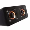 Altavoz de madera M5 Unidad de conductor dual TF TF AUX FM Radio Estereo Basco Bluetooth Altavoz con micrófono