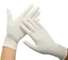 100pcs Disposable Latex Gloves White Non-Slip Laboratory Rubber Latex Protective Household Cleaning Products
