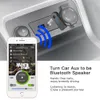Universal 3,5 mm Bluetooth Car Kit A2DP Wireless FM Sändare Aux Audio Music Mottagare Adapter Handsfree med MIC för telefon MP3 Retail Box