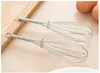 Manico in acciaio inossidabile Frullino per le uova Bevanda Frusta Strumenti Mixer Foamer Kitchen Mini Stirrer Tools