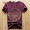 Mannen luxe diamant ontwerp Tshirt fashion t-shirts mannen grappige t-shirts merk katoenen tops en tees gratis verzending