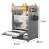المطبوخة حفظ الطعام صندوق آلة ختم 220V الغداء مربع آلة التعبئة والتغليف التلقائي بالكامل مع المؤشر المواقع والمنتجات ختم الآلة