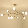 moderna lampada da soffitto lampadario semplice soggiorno nordico lampada a sospensione design rotante LED pendente personalità creativa luce del ristorante