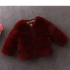 New Winter Girls Coat Elegant Baby Girl Faux Fur Jackets and Coats Thick Warm Parka Kids Outerwear Jacket BC452