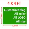 Custom made flag 120*120cm (4ft*4ft) Size Polyester flag banner home & garden flag Festive gifts