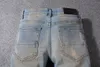 Moda erkek Kot Pist Ince Racer Biker Jeans # 1135 Hiphop Sıska Erkekler Denim Joggers Yırtık Pantolon Erkek Kırışıklık Jean Pantolon