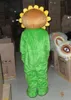 プロの注文のひまわりマスコット衣装漫画の太陽の花のキャラクターの服クリスマスハロウィーンパーティーの派手なドレス
