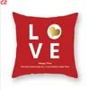 Felice San Valentino Federa 45 * 45 cm Cuscino Federa Love You Miele Decorazione per la decorazione domestica Federa 18 * 18 pollici