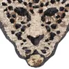 Nouveau dessin animé grand animal paillettes léopard tigre broderie tissu patch coudre sur vêtements accessoires decoration316u