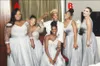 One Shoulder Silver African Bridesmaid Dresses Beaded Chiffon A Line Maid of Honor Dresses Black Girl Wedding Guest Wear