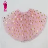 Flickor Tutu Kjolar Kids Designer Kläder Baby Guld Polka Dot Kjolar Princess Tulle Ballet Kjol Pettiskirts Dance Wear Mini Dresses D7488