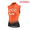 LIV 팀 사이클링 저지 Womens 2021 여름 민소매 자전거 조끼 통기성 MTB 자전거 셔츠 레이싱 의류 공장 직접 판매 Y21020803