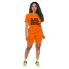 8styles Femmes Shorts Survêtement Black Lives Matter lettre Imprimé Deux Pièces Ensemble T-shirt + Shorts Tenues D'été Costume De Sport T-shirts GGA3503-2