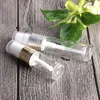 600 stks 5 ml 10 ml mini-spray parfumfles reizen navulbare lege cosmetische container duidelijke parfum fles met zwarte zilveren gouden caps