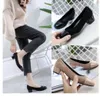 Hot Sale-2019 Women's shoes in Spring and Autumn with New style Middle heel Coarse heel round head Suede