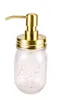 Gold Rust Proof 304 Stainless Steel Mason Jar Soap Dispenser Lid with Bird Head Metal Pump for Regular Mason Jars-No Jars