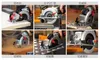 WX427 multi-function household electric circular saw, wood, metal, stone hand saw power tools With laser