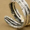 Partihandel-25 Sterling Silver Feather Brass Eagle Fashion Ring 9t023 Gratis US storlek 6 till 9