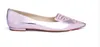 Patente de feminino de couro Patente 2024 sapatos de vestido saltos baixos de salnamentos bordados de borboleta Sophia Webster Purple Wedding Party Tamanho 34-42 8D090