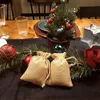 Nuevas bolsas de arpillera de 100 piezas con bolsas de regalo con cordón para banquetes de boda, proyectos de manualidades, regalos, joyería, Navidad
