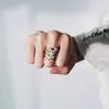 Kvinnor Modehartsbrev Ringar 2019 Ny Kvinna Kärlek Par Justerbar Beaded Ring Set Bohemian Personliga Smycken