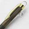 Famous Pen Star Metal Gold Stripe Lattice Ballpoint Pennor School and Office Supplie för att skriva