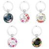 17 stilar Religiösa Bibel Verse Keychains Handgjorda glas Dome Keychain Skriften Quotes Smycken Christian för mor syster gåvor