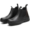 Bottes Style Cuir Safety Shoes Automne Hiver Hommes Steel Toe Cap Toile Fashion Work Etanche Anti-Scald Protecteur