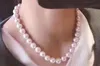 En savoir plus sur l'élégance de la silhouette 11-13mm Mar del Sur redondo collier blanc de perles 14