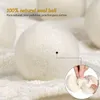 6PCS / LOT الصوف مجفف كرات قسط قابلة لإعادة الاستخدام النسيج الطبيعي المنقي 2.75inch ثابت يقلل يساعد على تجفيف الملابس في الغسيل أسرع