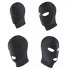 Ny ankomst Vuxenspel Fetish Hood Mask BDSM Bondage Black Spandex Mask Sexleksaker för par 4 Specifikationer för att välja C18112701