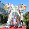 Éléphant gonflable personnalisé de 2m/3m/5m de hauteur, modèle d'éléphant coloré pour la décoration de fête de Festival