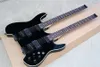 Double Neck Headless Electric Guitar with Black Hardware,Body Binding,Rosewood Fingerboard,can be customized