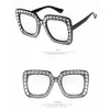 Vente en gros-Mode Femmes Style Vintage Lunettes de Soleil Miroir Carré Lunettes de Soleil à Monture en Plastique Nouvelles Lunettes de Soleil Miroir Carré