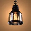 Vintage Loft suspension Style industriel ambre verre lampe Bar Restaurant rétro chambre Bar 3 Style suspension Light317c