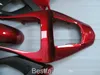 ZXMOTOR 7gifts fairing kit for YAMAHA R1 2000 2001 red black fairings YZF R1 00 01 HA14