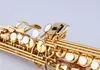 Meilleure qualité du nouveau saxophone Soprano plat S-992 B en cuivre phosphoreux du japon, jeu professionnel avec étui. embouchure