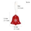 Christmas holiday decorations ornaments mini deer snowflake wooden Xmas wood pendants hanging wed party biodegradble Eco friendly